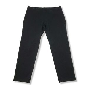 Pure Jill Slim Leg Pants Womens Medium Petite Pima Modal Black Pull On J Jill